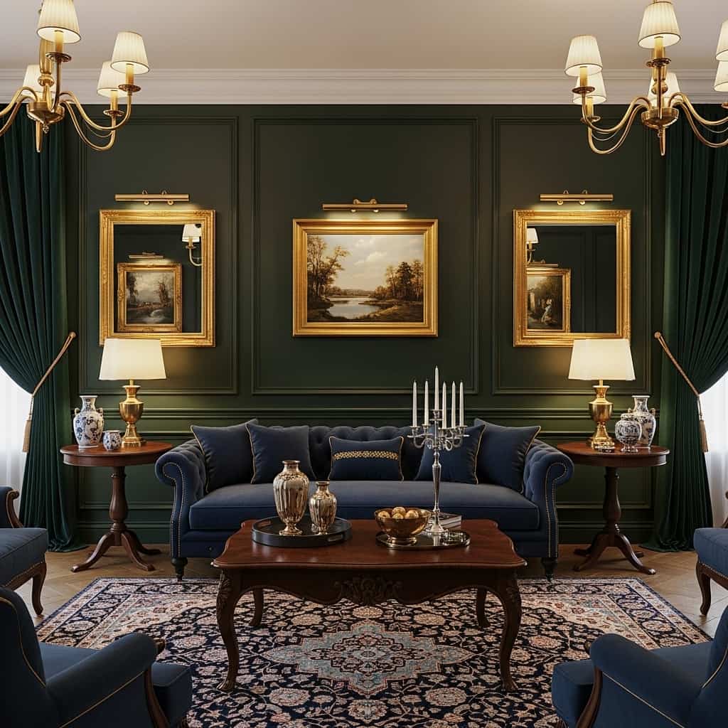 28 Blue and Green Living Room Ideas