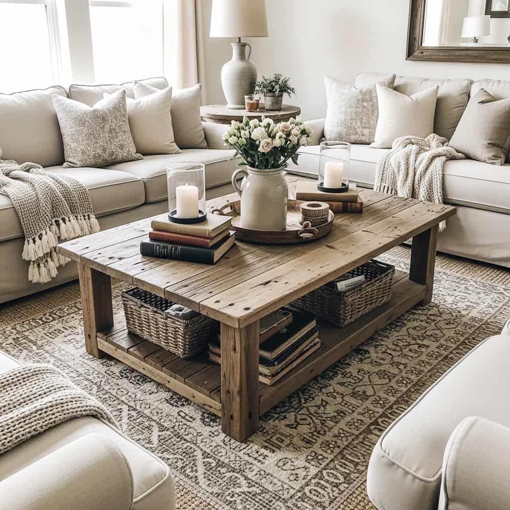 16 Modern Farmhouse Living Room Ideas