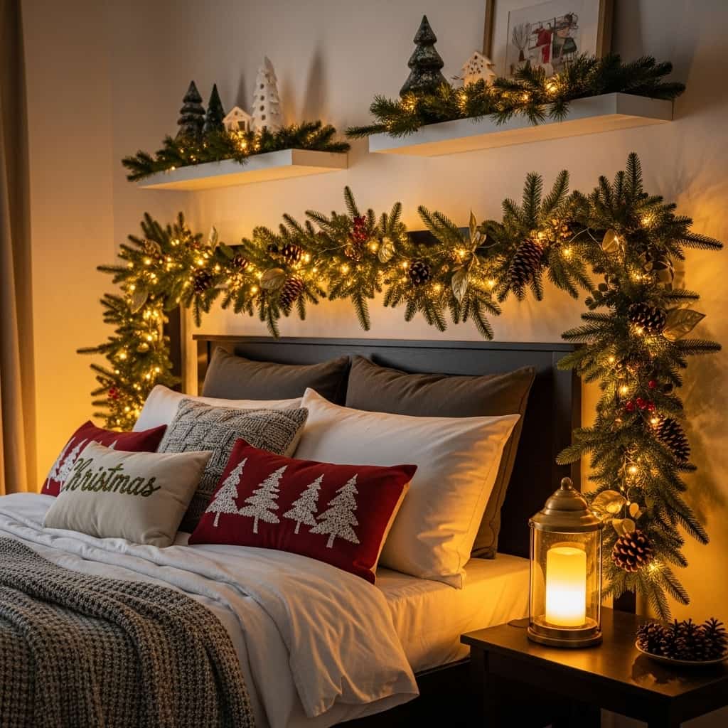 20 Christmas Lights in the Bedroom Ideas