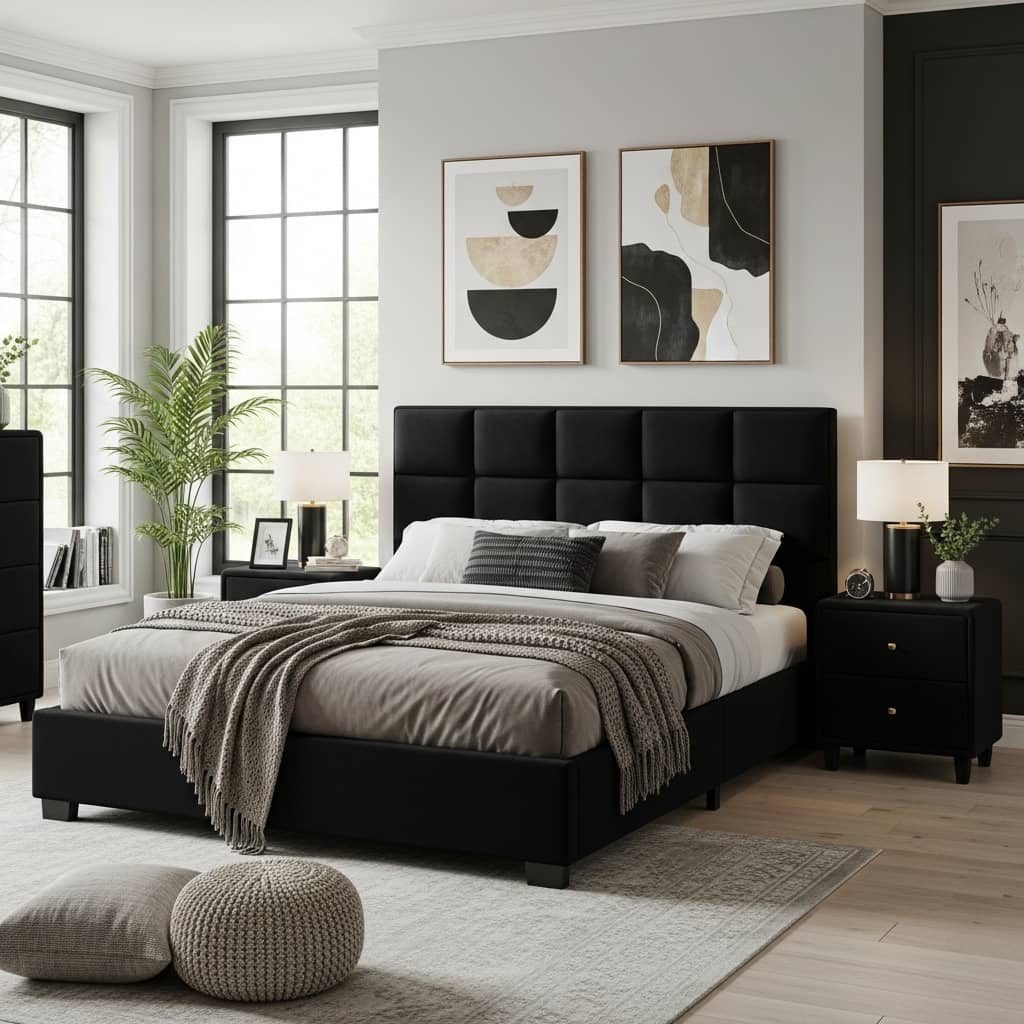 25 Black Bedroom Furniture Ideas 
