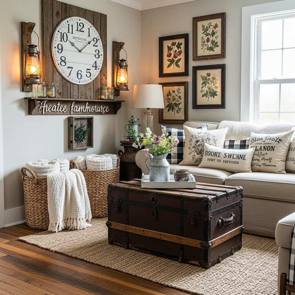 16 Modern Farmhouse Living Room Ideas