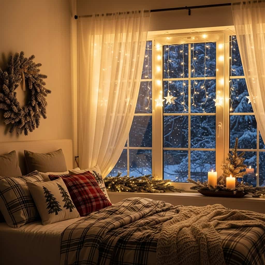 20 Christmas Lights in the Bedroom Ideas