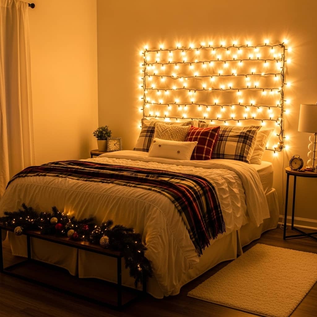 20 Christmas Lights in the Bedroom Ideas