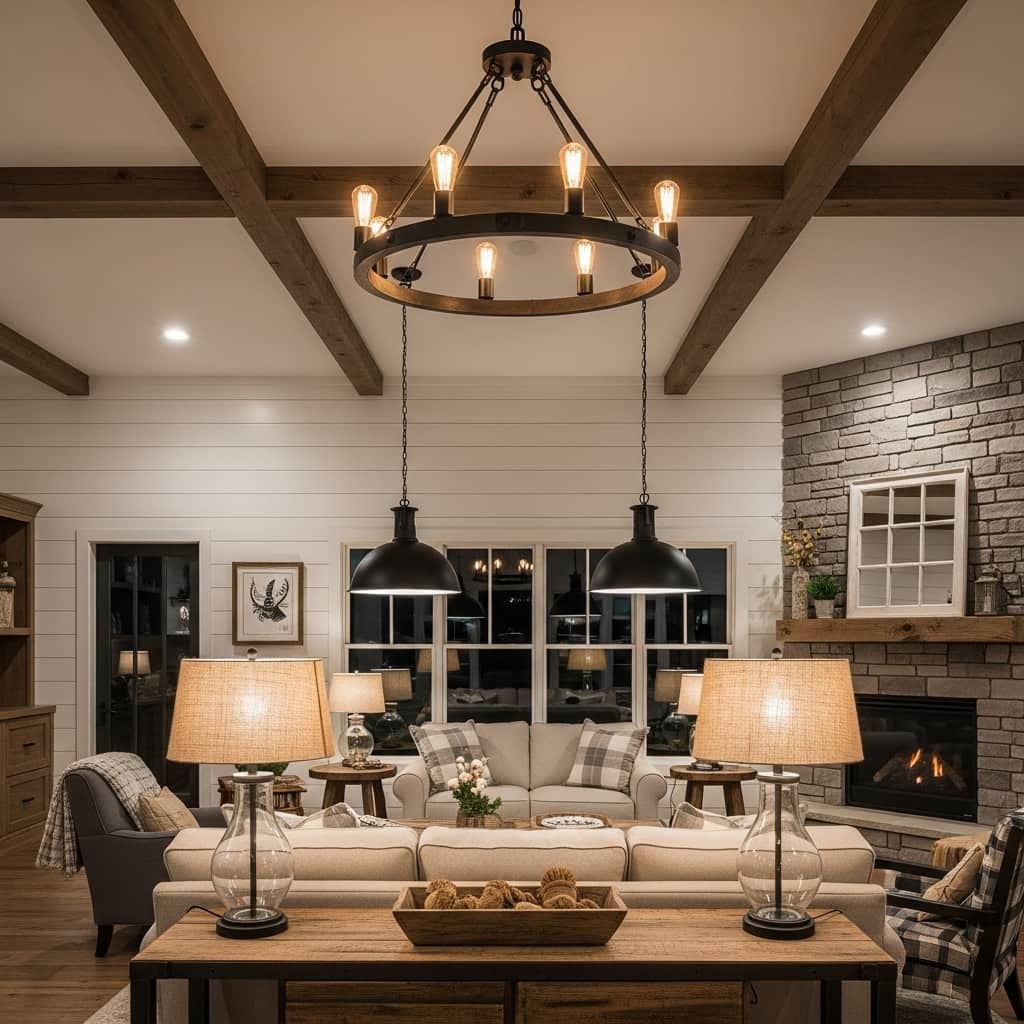 16 Modern Farmhouse Living Room Ideas