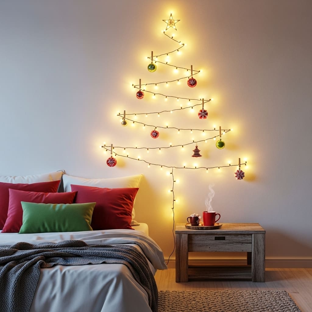 20 Christmas Lights in the Bedroom Ideas