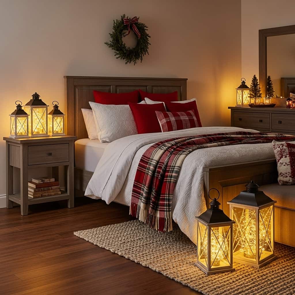 20 Christmas Lights in the Bedroom Ideas