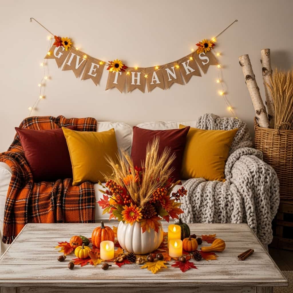 15 Simple Fall Thanksgiving Decor Ideas to Make Your Home Warm and Welcoming