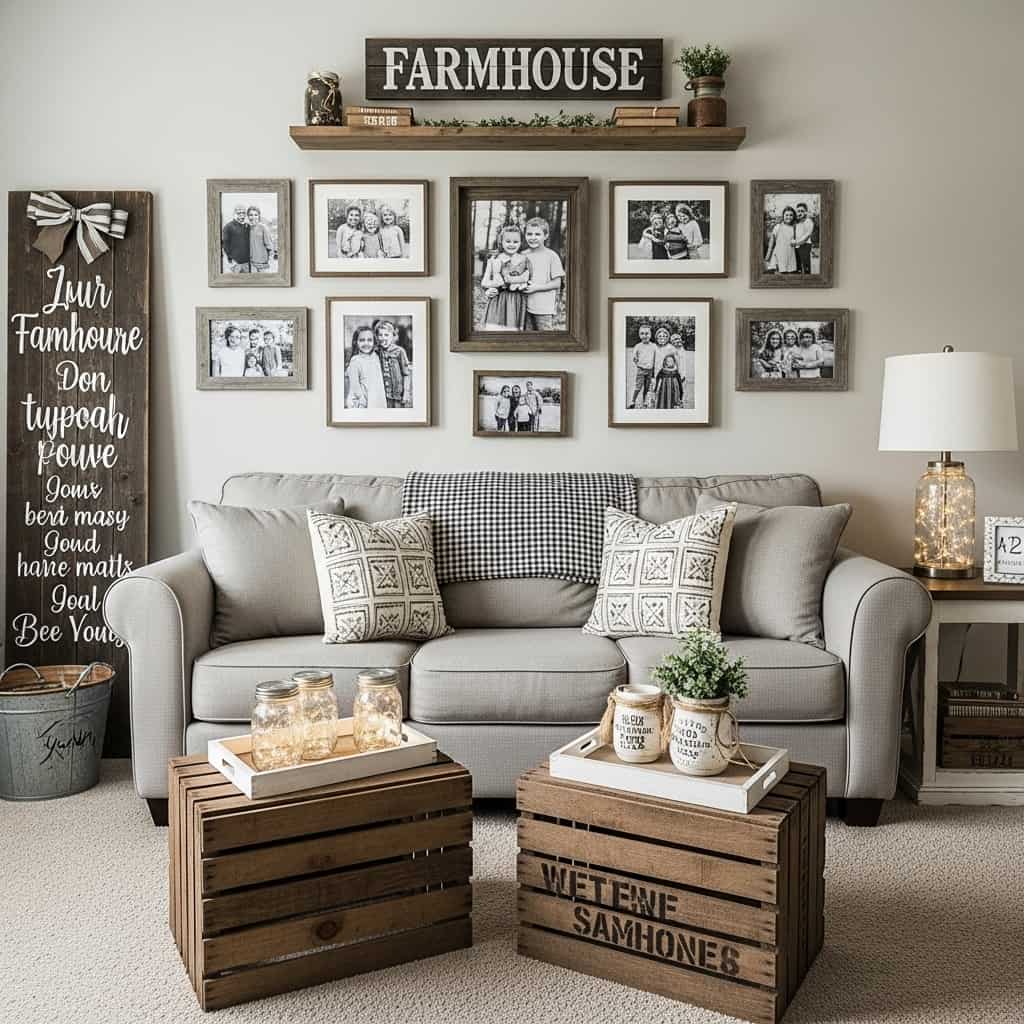 16 Modern Farmhouse Living Room Ideas