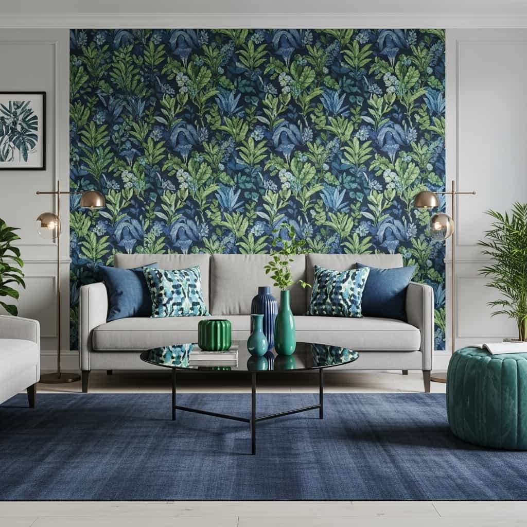 28 Blue and Green Living Room Ideas