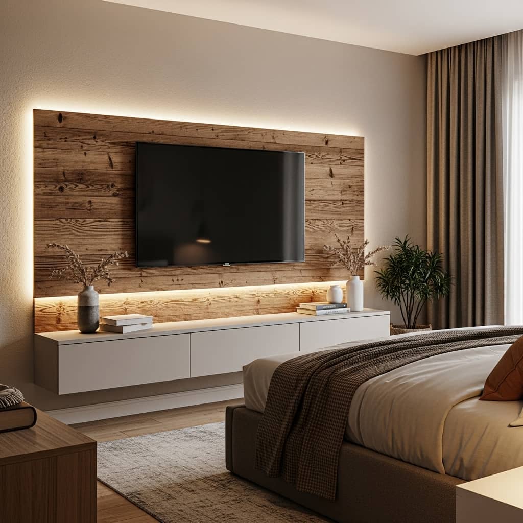 15 bedroom TV wall ideas