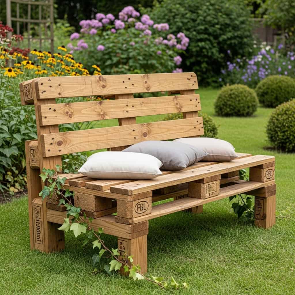 20 Easy Pallet Bench Ideas