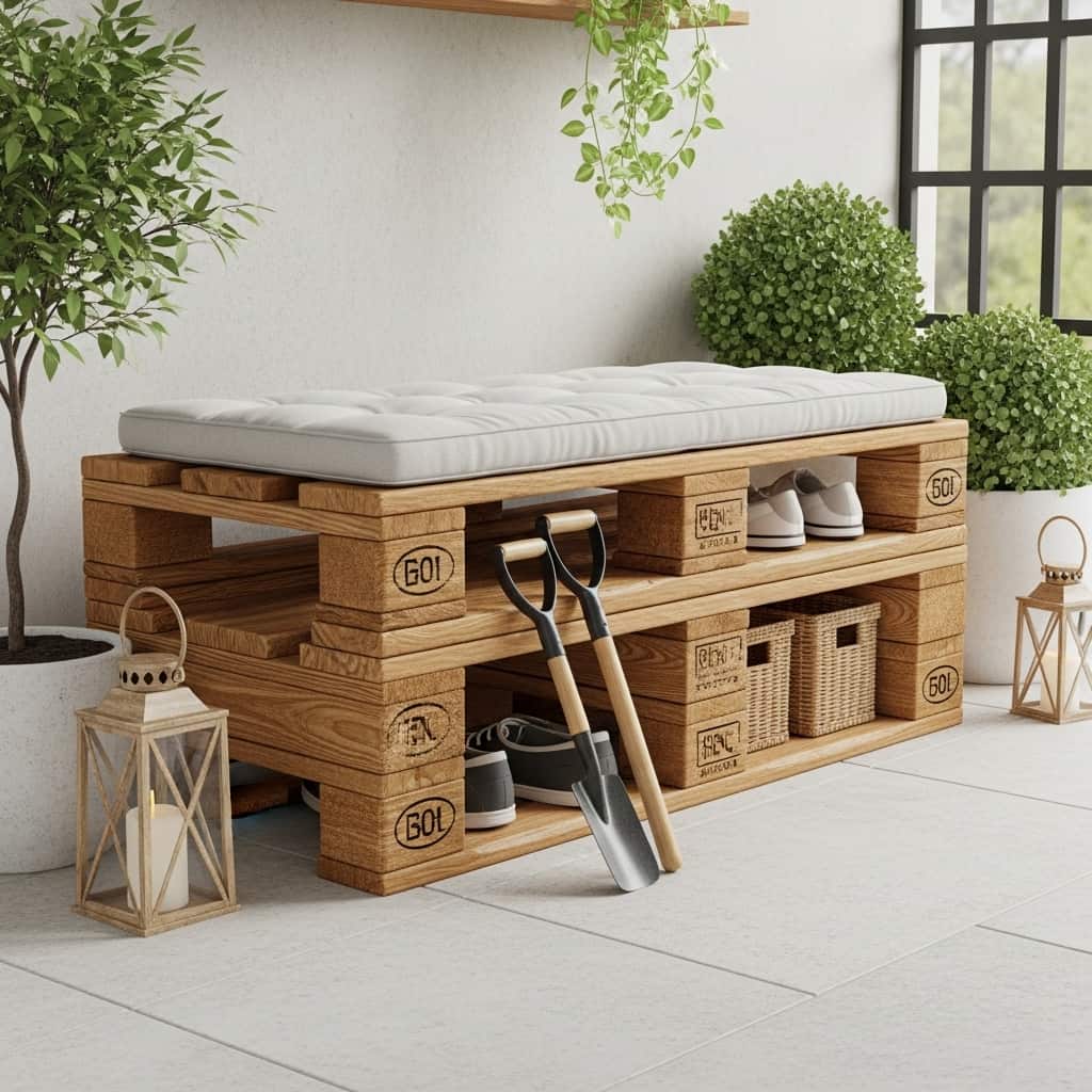 20 Easy Pallet Bench Ideas