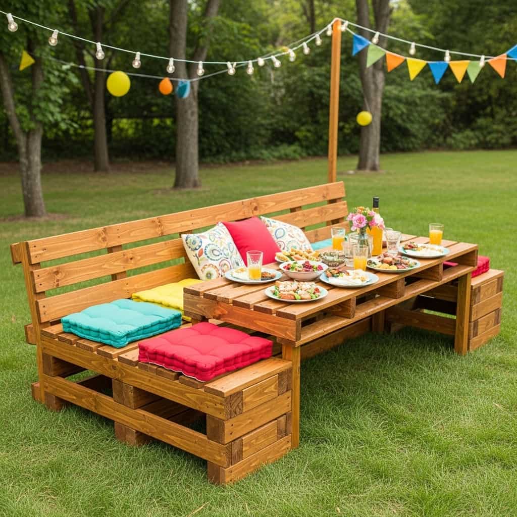 20 Easy Pallet Bench Ideas