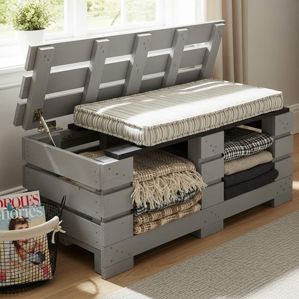 20 Easy Pallet Bench Ideas