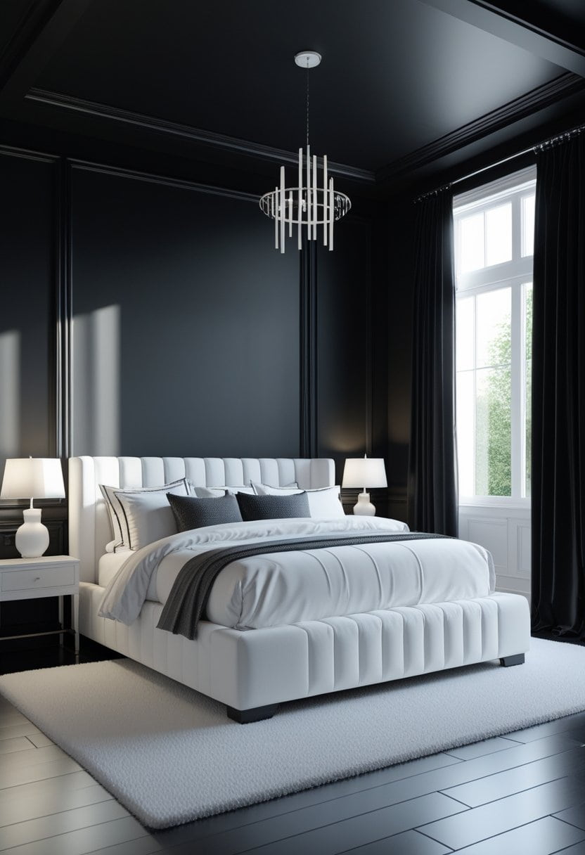 23 Black and White Bedroom Ideas