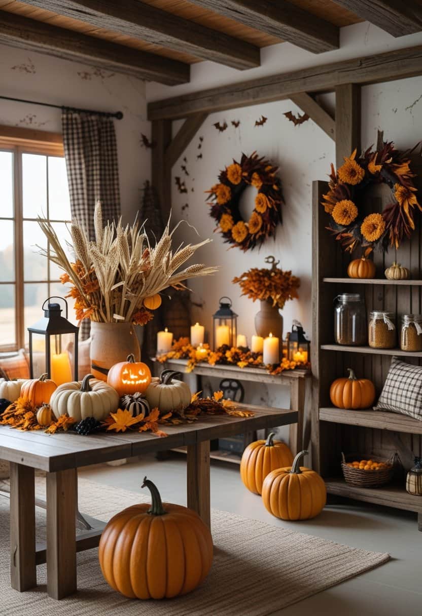 17 Farmhouse Halloween Decor Ideas to Transform Your Home with Rustic Charm