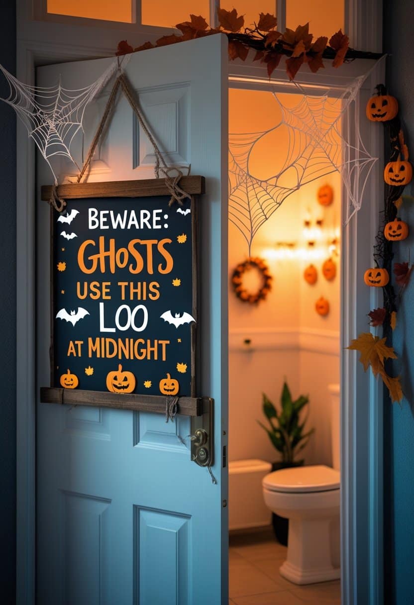 21 Funny Halloween Bathroom Ideas 