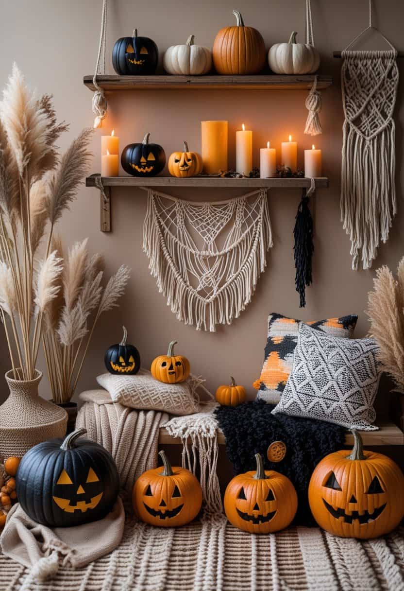 19 Boho-Spooky Halloween Decor Ideas to Transform Your Space This Fall