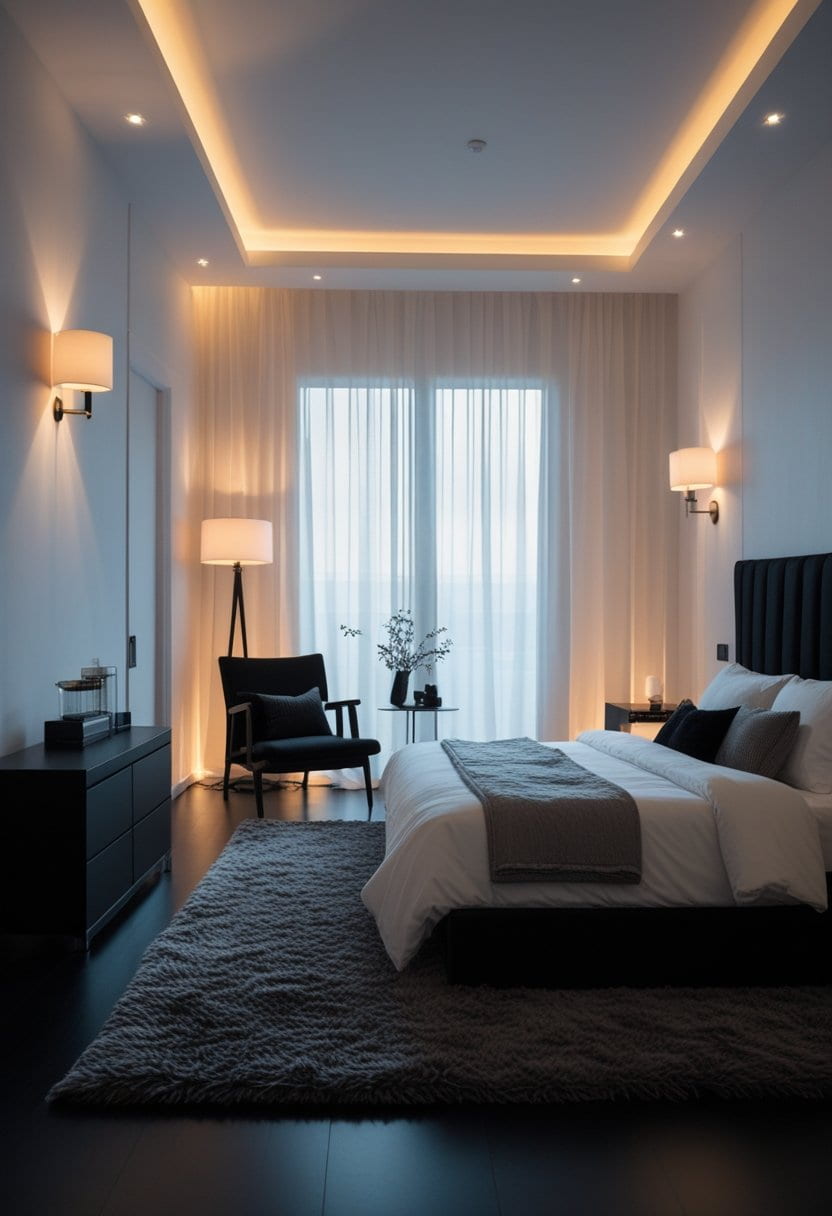 23 Black and White Bedroom Ideas