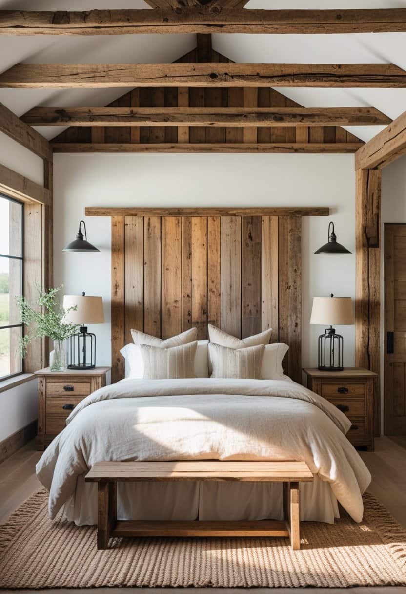 17 Inspiring Farmhouse Bedroom Ideas