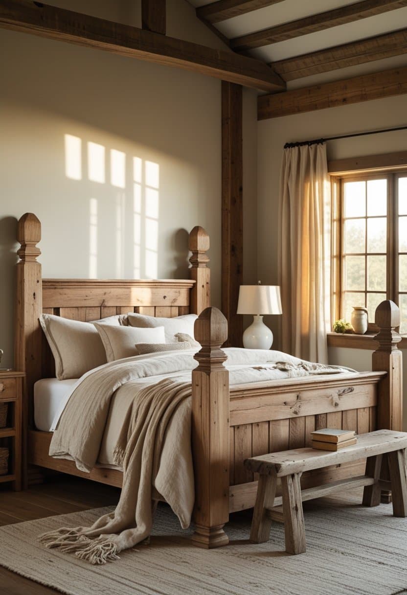 17 Inspiring Farmhouse Bedroom Ideas
