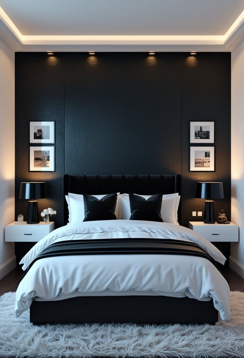 23 Black and White Bedroom Ideas
