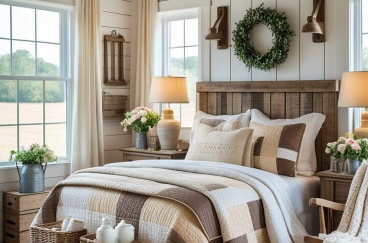 17 Inspiring Farmhouse Bedroom Ideas to Create a Cozy Country Retreat