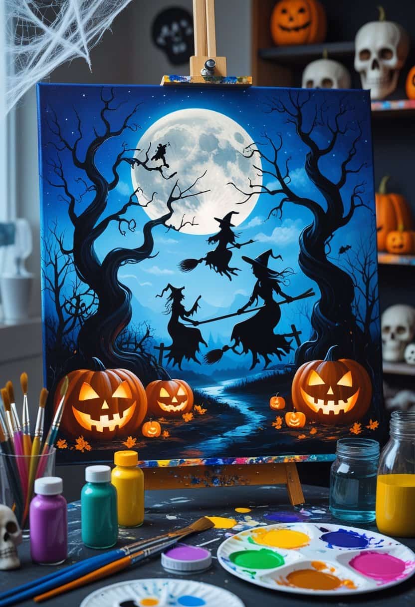 21 Hauntingly Creative Halloween Painting Ideas to Bring Your Canvas to Life