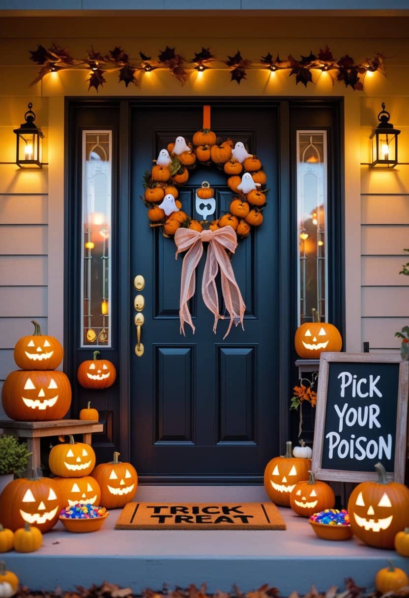 15 Creative DIY Halloween Door Decorations