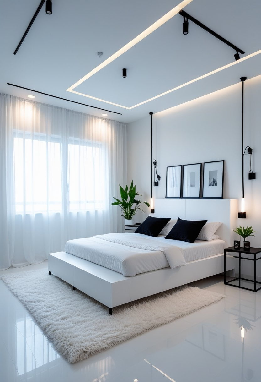 23 Black and White Bedroom Ideas