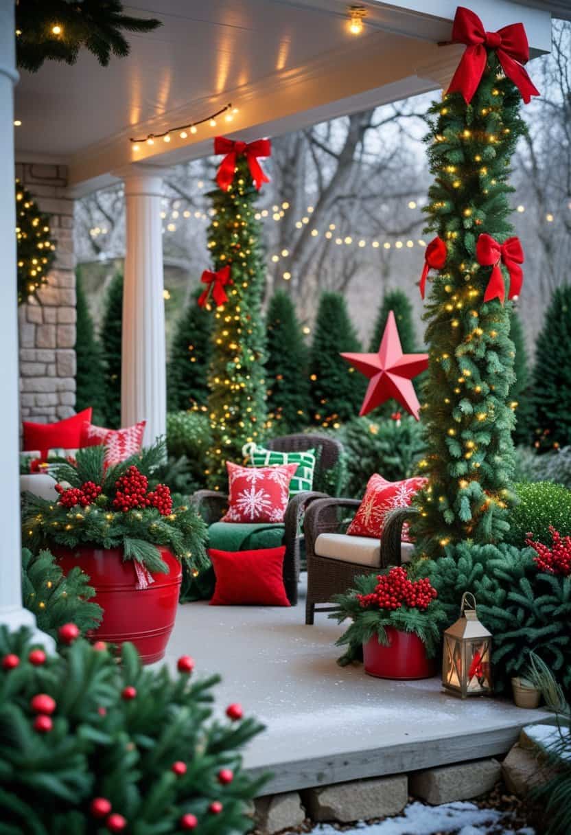 Red and Green Christmas Decor Ideas