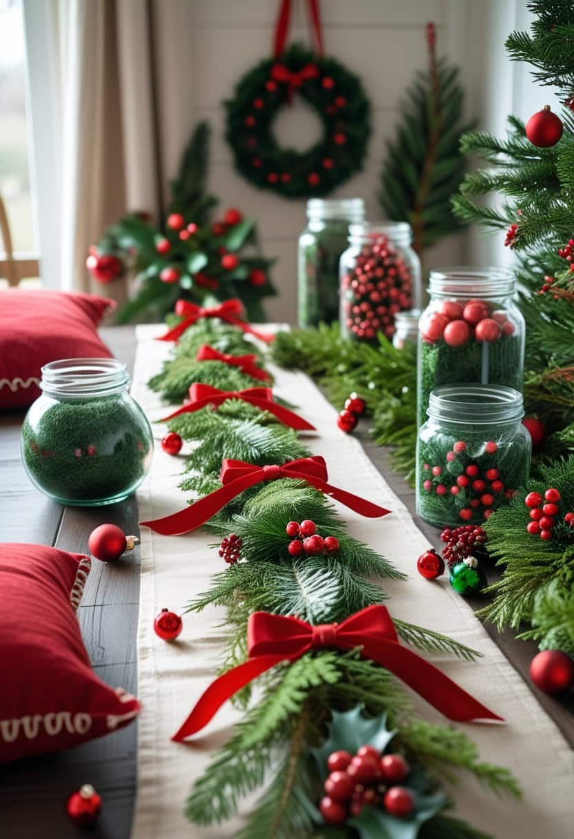 Red and Green Christmas Decor Ideas