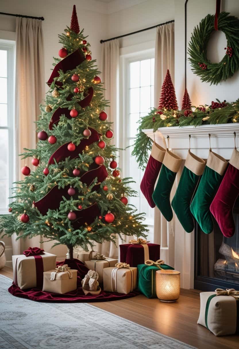 Red and Green Christmas Decor Ideas