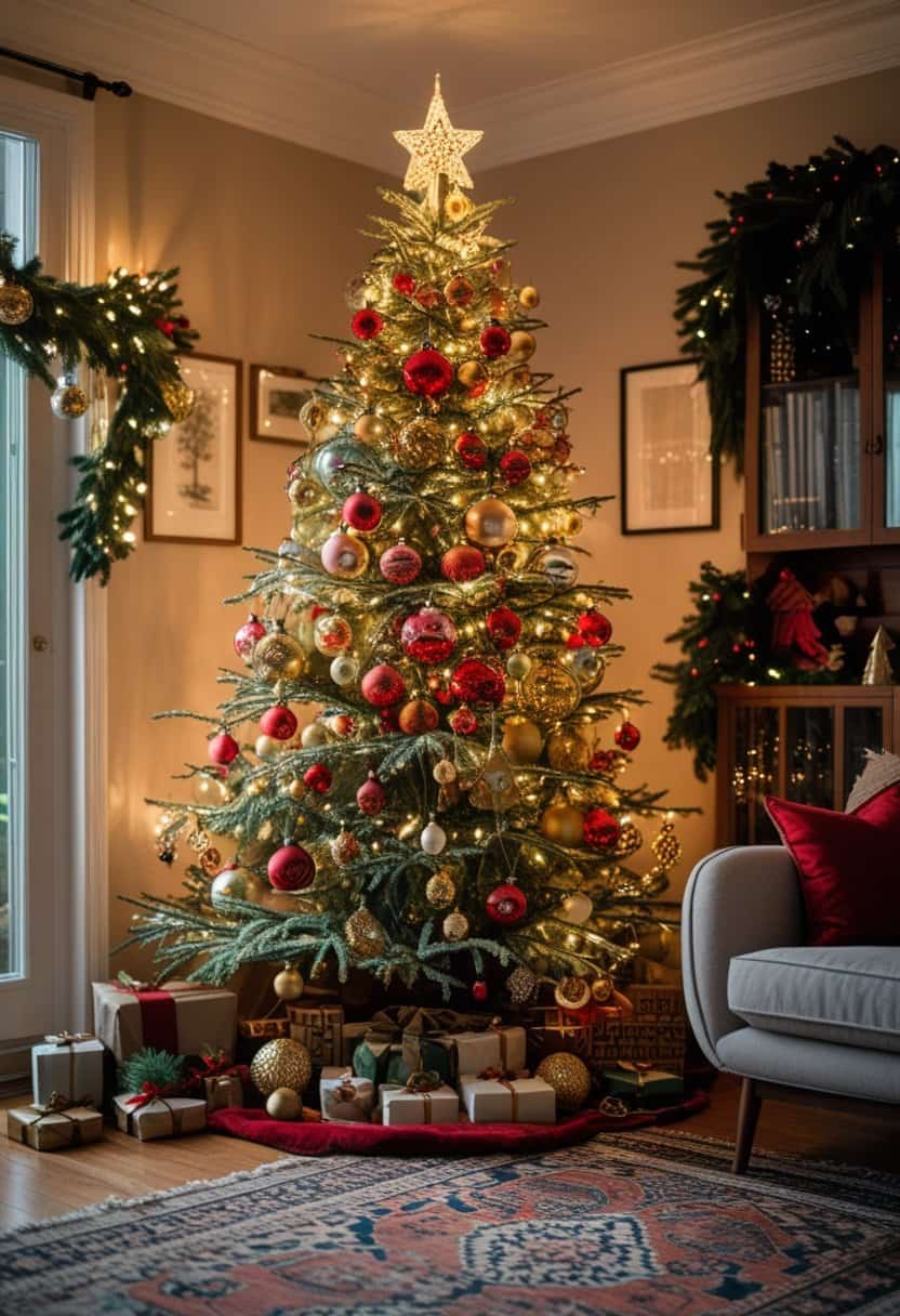 22 Christmas Living Room Decor Ideas 
