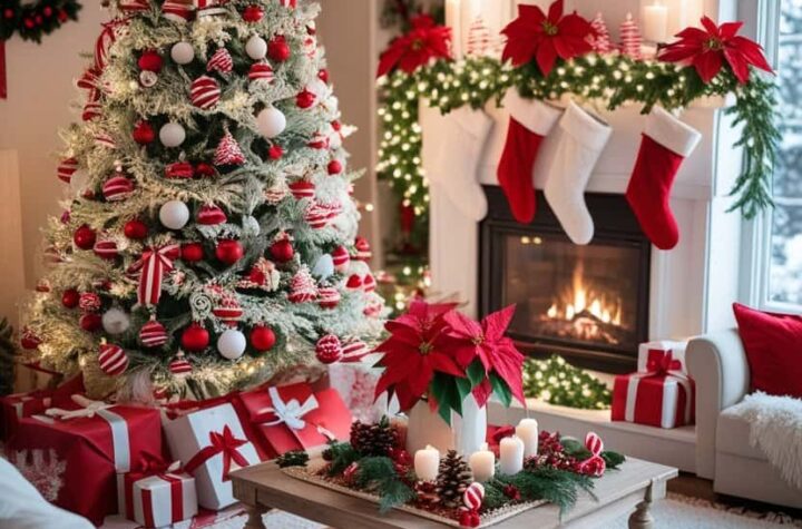 20 Best Red And White Christmas Decor Ideas for a Festive Holiday Home
