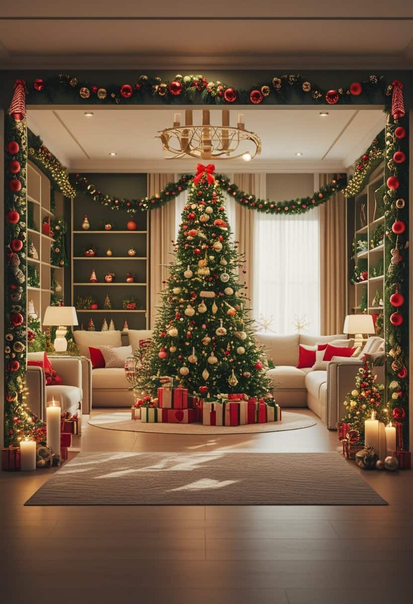 22 Christmas Living Room Decor Ideas 