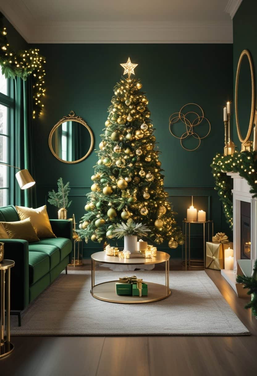 17 Christmas Living Hall Decoration Ideas