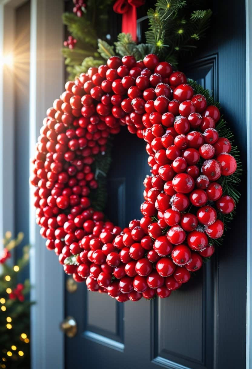 20 Beautiful Front Door Christmas Wreath Ideas