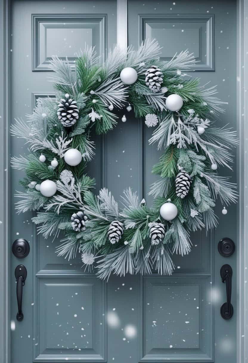 20 Beautiful Front Door Christmas Wreath Ideas