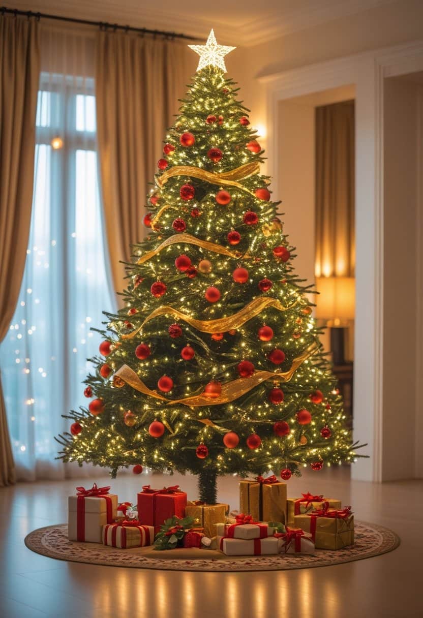 17 Christmas Living Hall Decoration Ideas