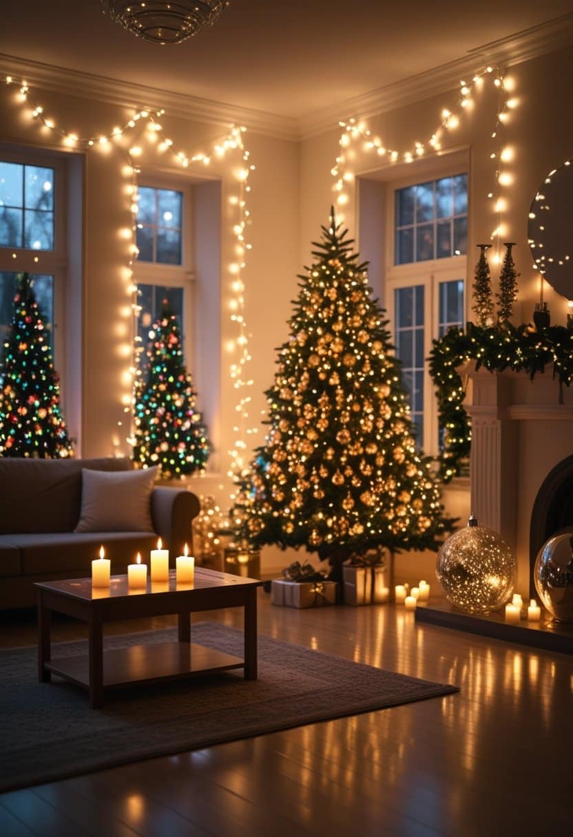 17 Christmas Living Hall Decoration Ideas