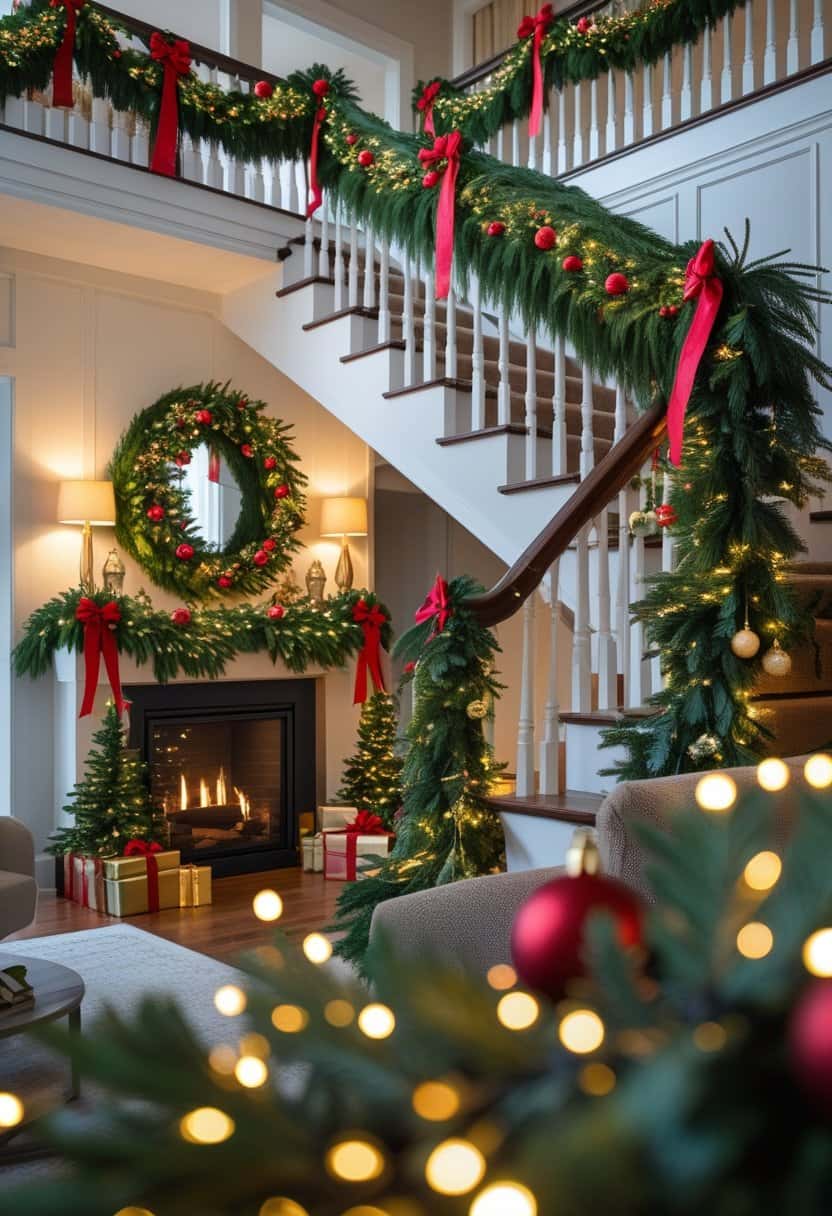 17 Christmas Living Hall Decoration Ideas