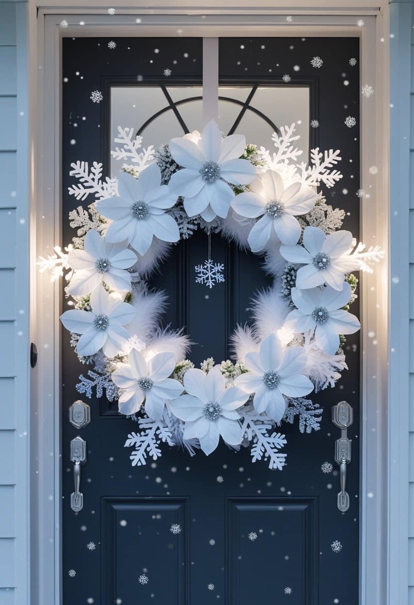 20 Beautiful Front Door Christmas Wreath Ideas