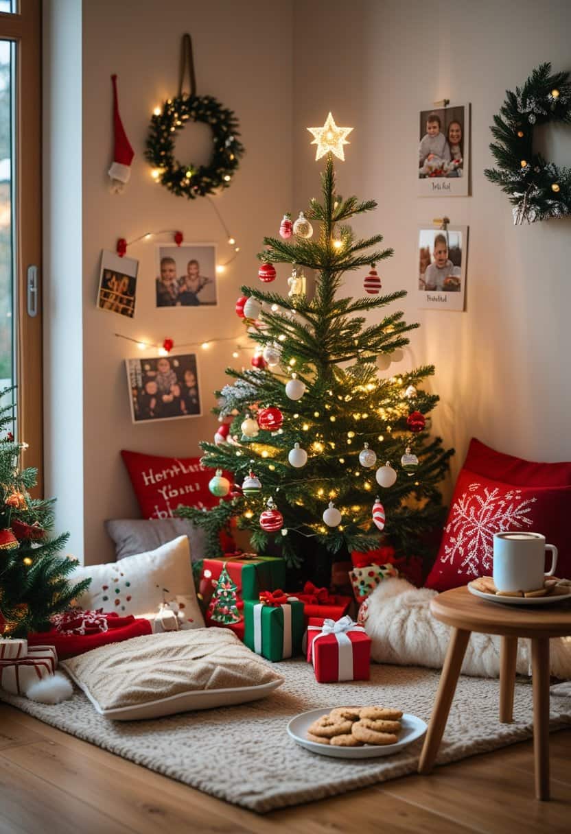 17 Christmas Living Hall Decoration Ideas