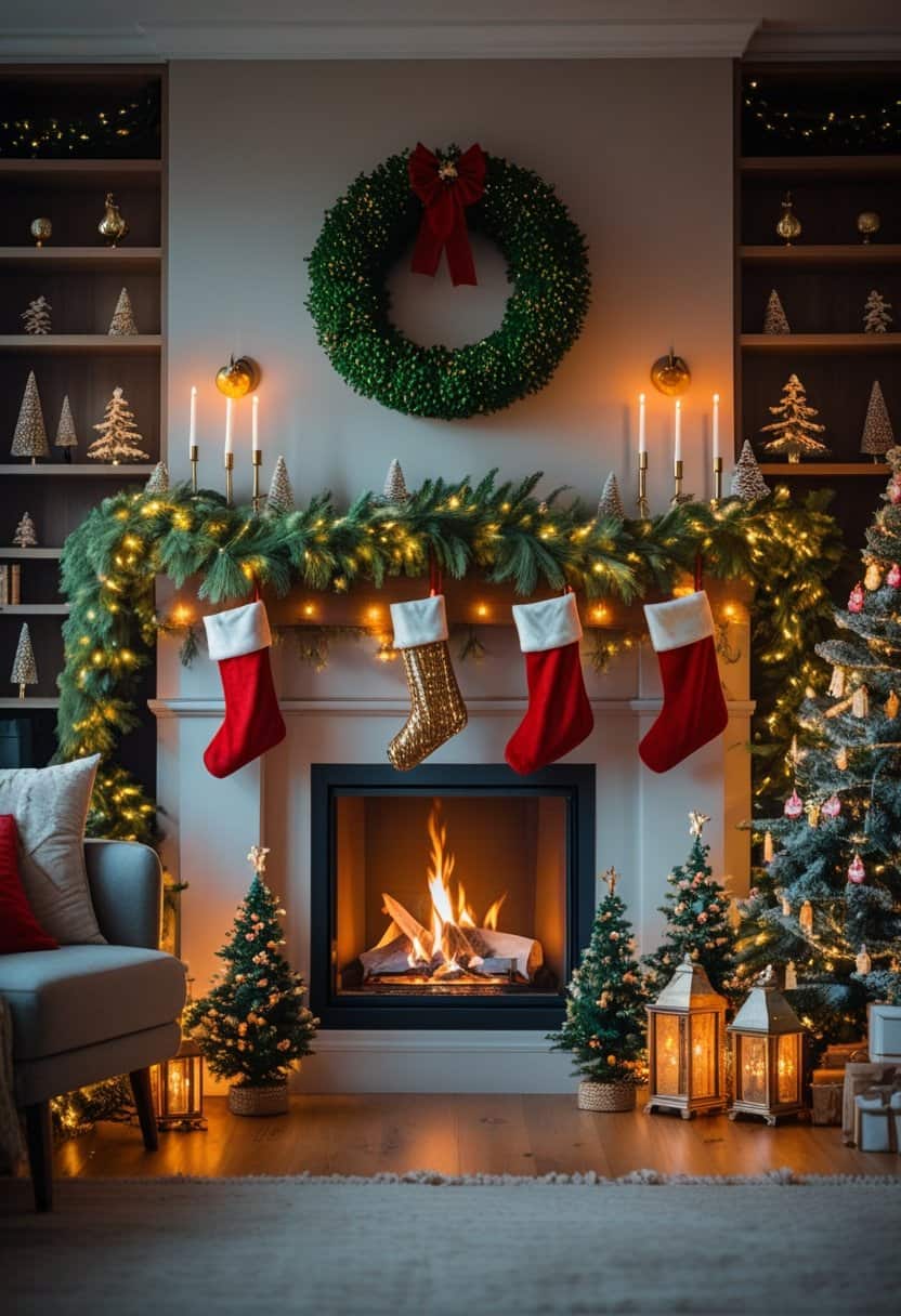 17 Christmas Living Hall Decoration Ideas