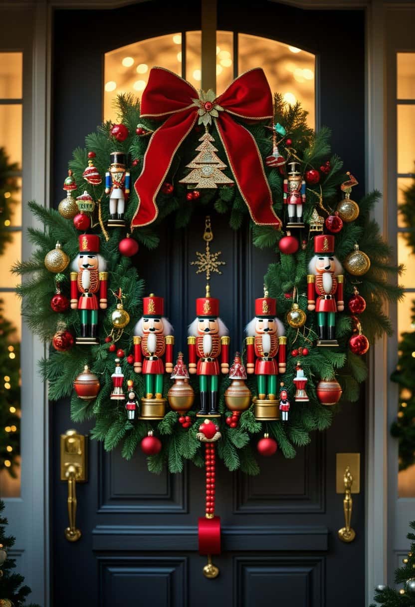 20 Beautiful Front Door Christmas Wreath Ideas