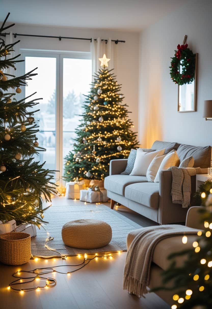 17 Christmas Living Hall Decoration Ideas