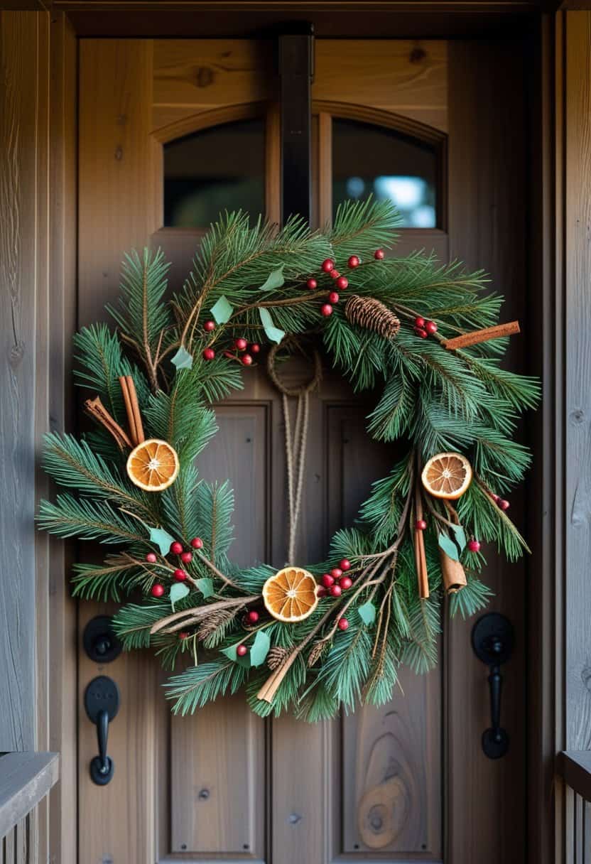 20 Beautiful Front Door Christmas Wreath Ideas