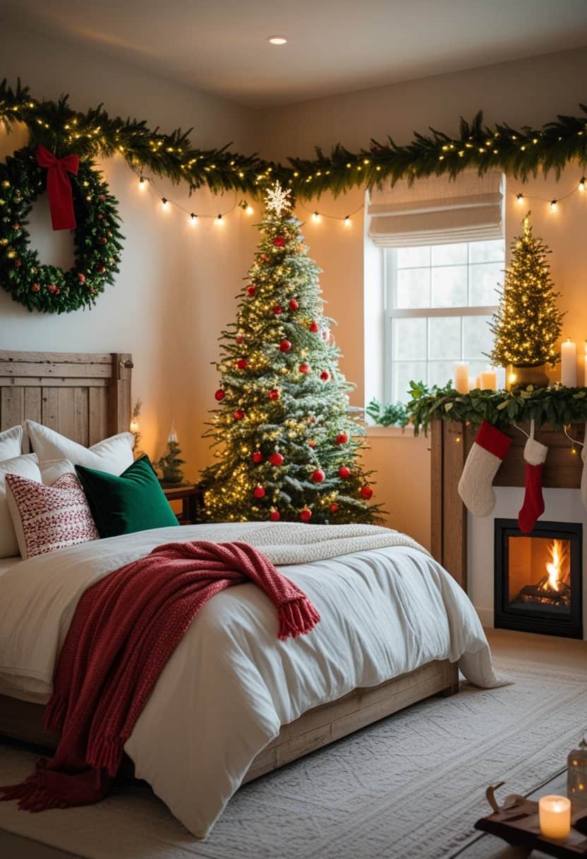 21 Dreamy Master Christmas Bedroom Decor Ideas for a Cozy Holiday Retreat