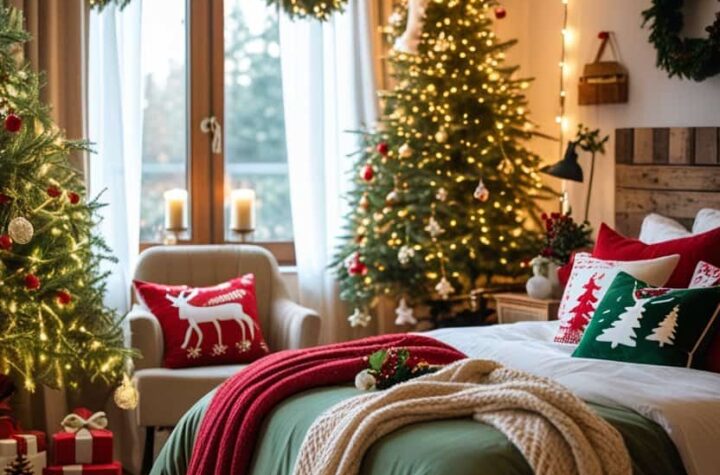 15 Bedroom Christmas Decor Ideas for a Cozy Holiday Retreat 